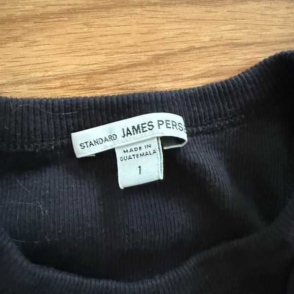 James Perse High Neck Tank Top - Black - size 1 small - Picture 2 of 3